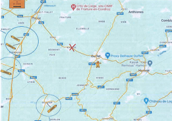 Warzée 31 déviations